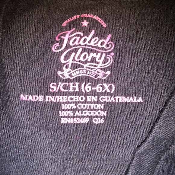 Faded Glory Black long sleeve T-Shirt - Picture 2 of 2